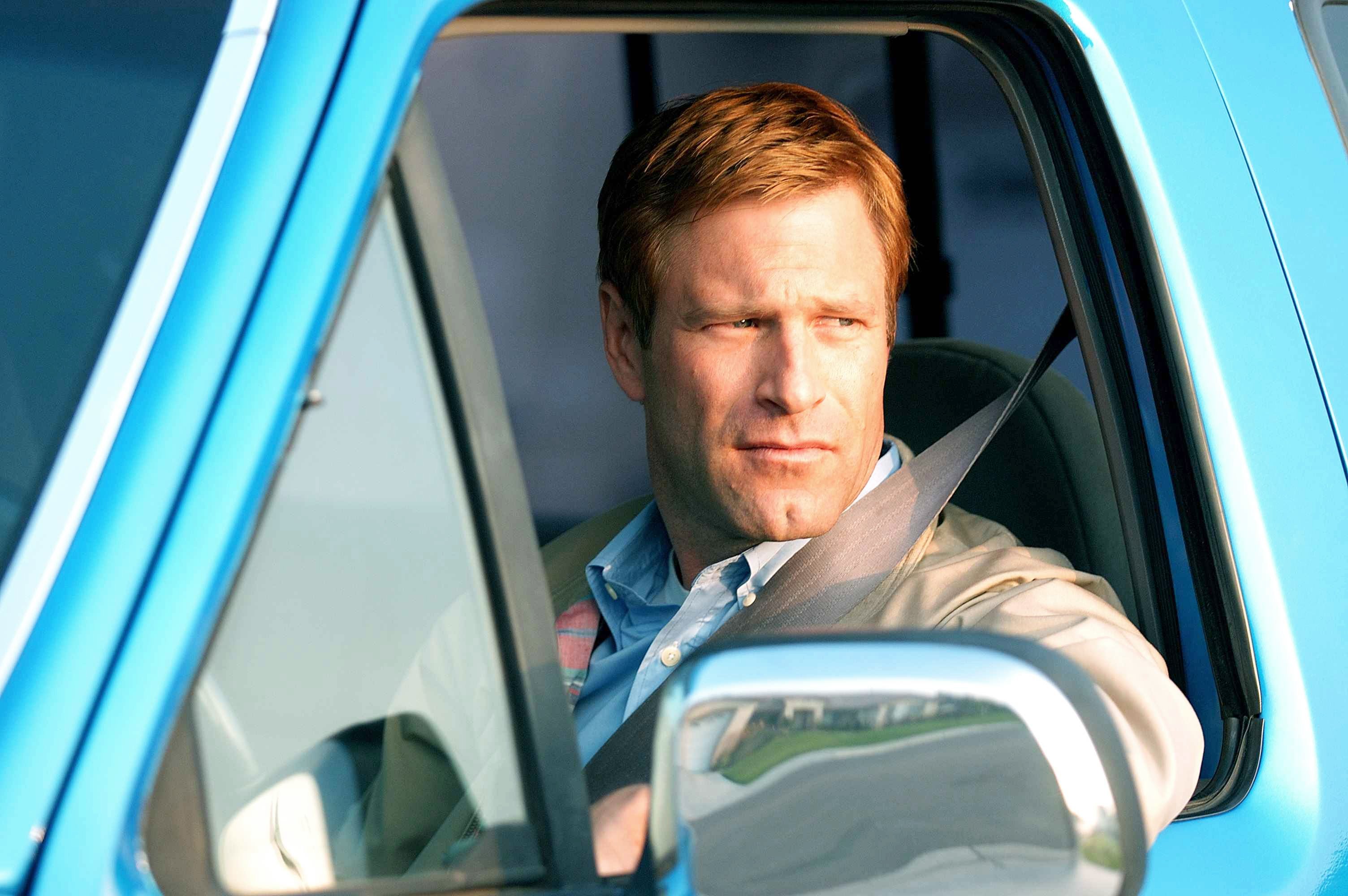 Aaron Eckhart stars as Travis Vuoso in Warner Independent Pictures' Towelhead (2008). Photo Credit by Dale Robinette.