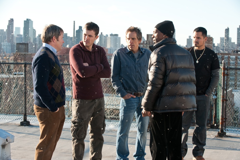 Matthew Broderick, Casey Affleck, Eddie Murphy, Ben Stiller and Michael Pena in Universal Pictures' Tower Heist (2011)