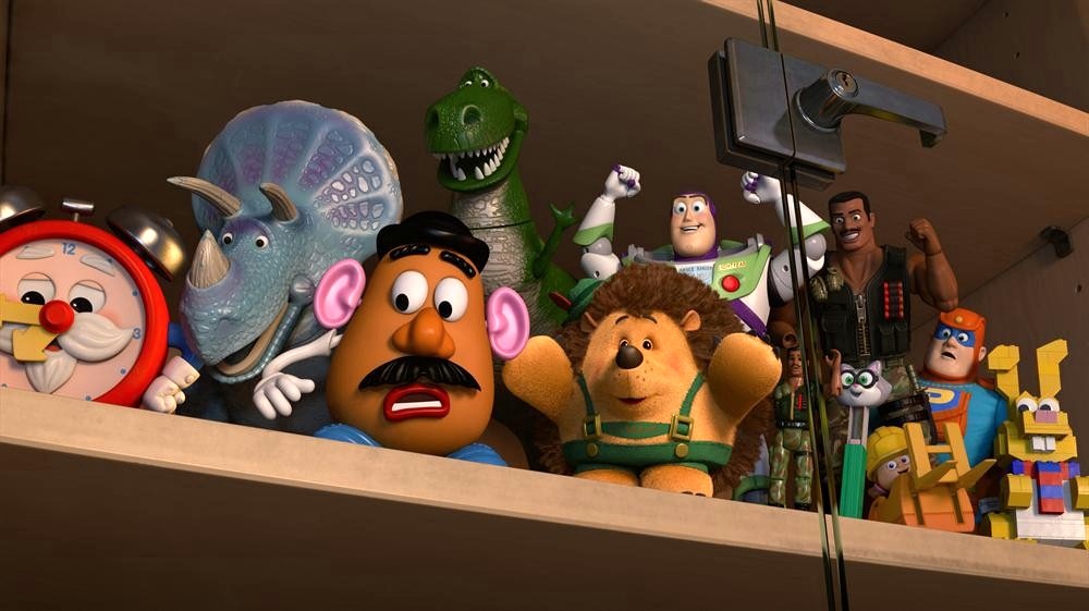 Trixie, Mr. Potato Head, Rex, Mr. Pricklepants, Buzz Lightyear and Combat Carl from ABC's Toy Story of TERROR! (2013)