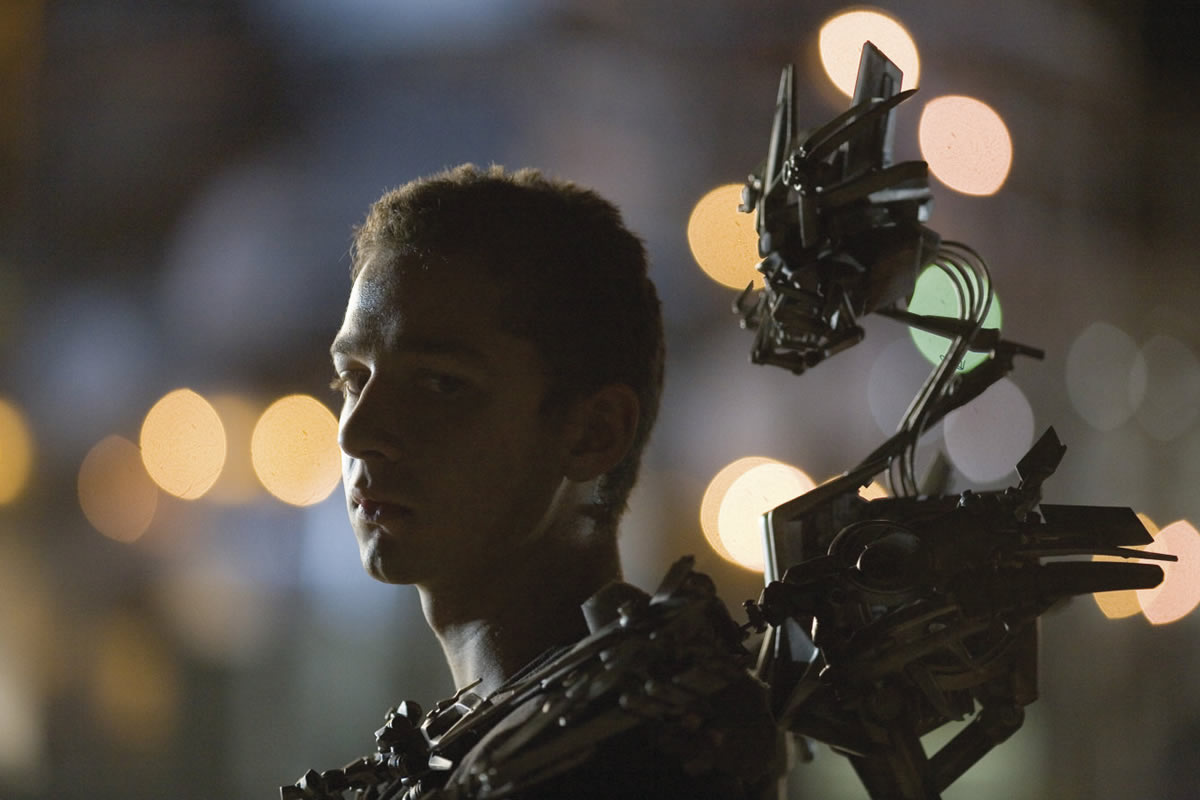 Shia LaBeouf as Sam 'Spike' Witwicky in DreamWorks' Transformers (2007)