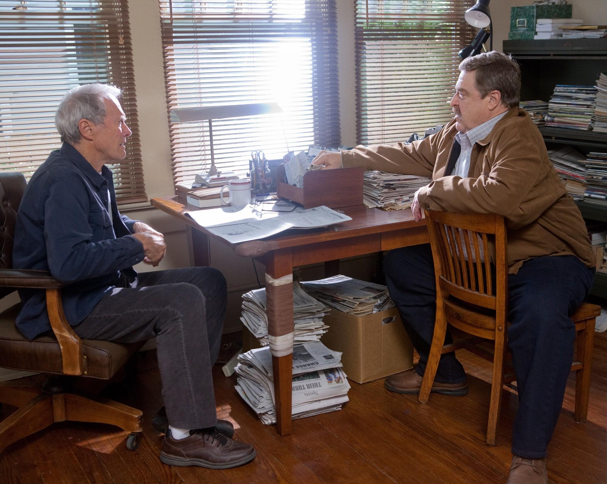 Clint Eastwood stars as Gus and John Goodman stars as Pete Klein in Warner Bros. Pictures' Trouble with the Curve (2012)