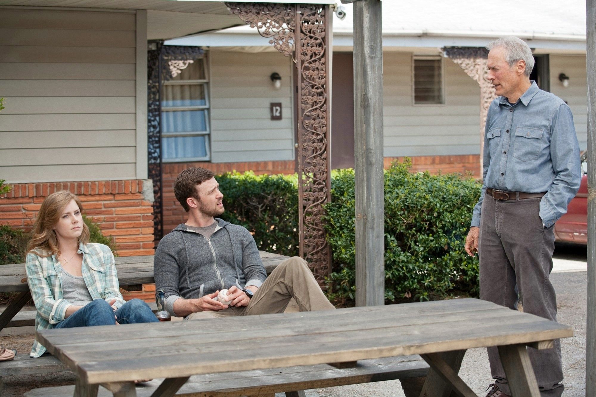 Amy Adams, Justin Timberlake and Clint Eastwood in Warner Bros. Pictures' Trouble with the Curve (2012)