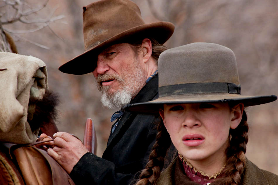 Jeff Bridges stars as Marshal Reuben J. Cogburn and Hailee Steinfeld stars as Mattie Ross in Paramount Pictures' True Grit (2010)