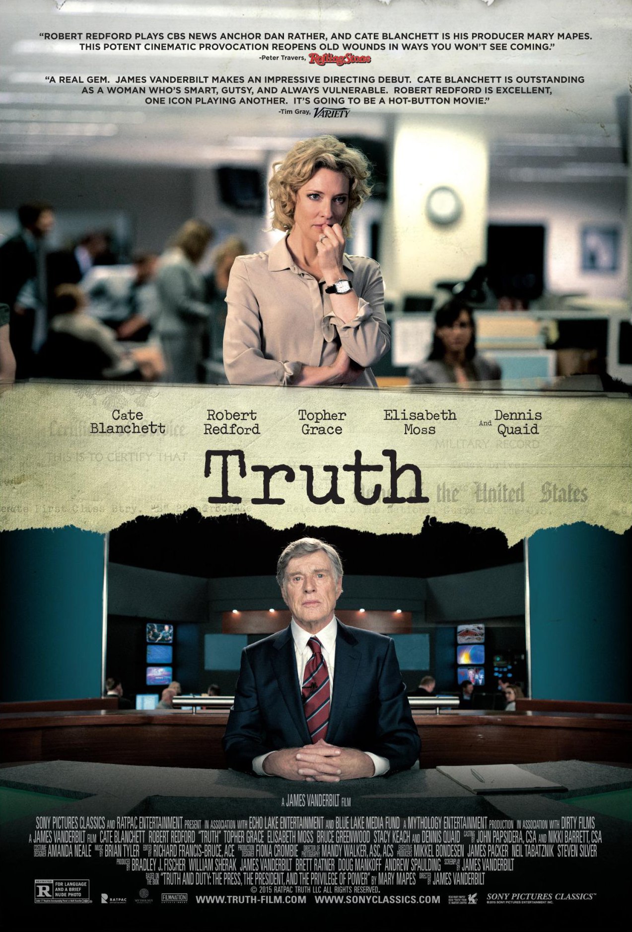 Poster of Sony Pictures Classics' Truth (2015)