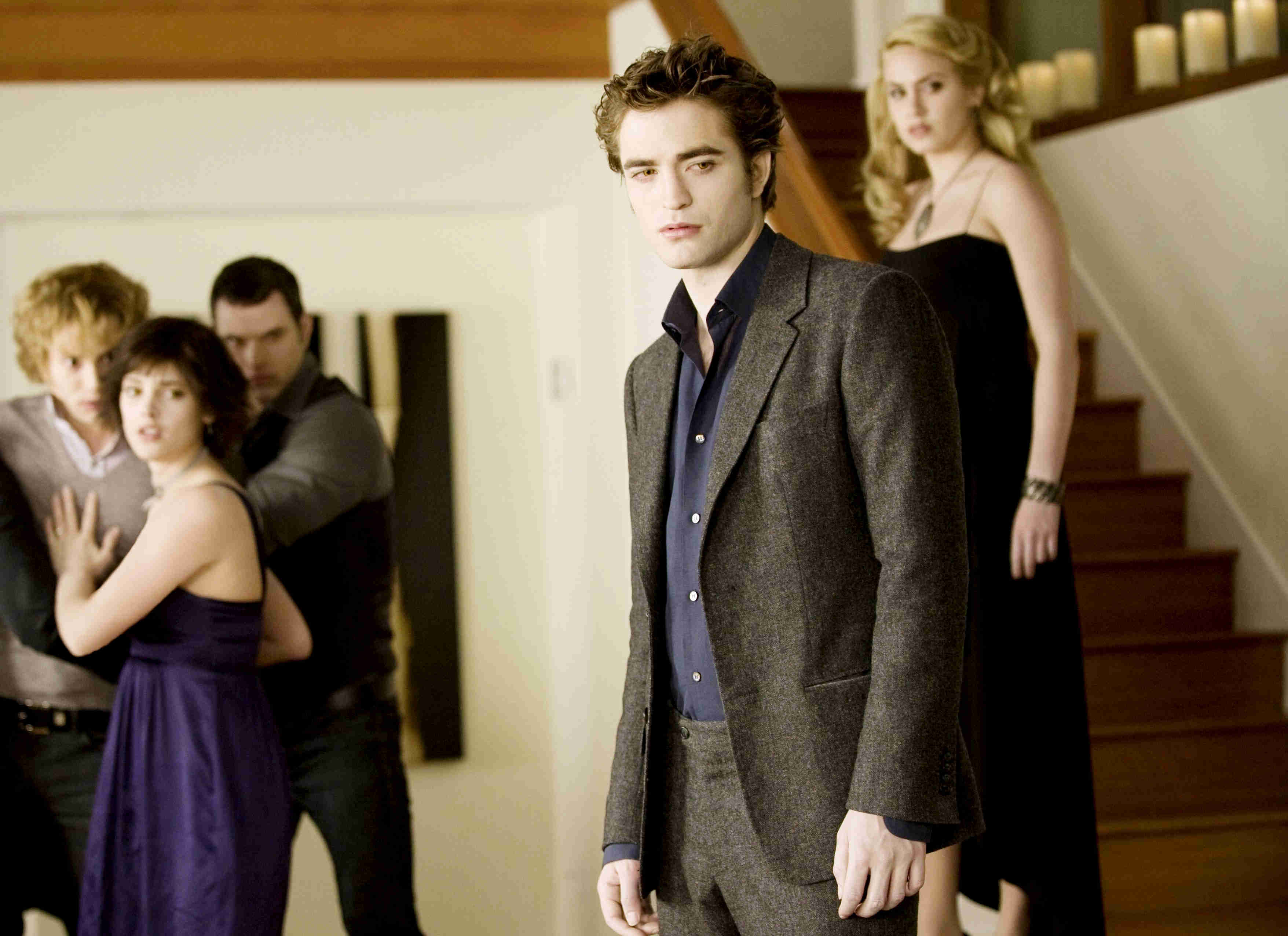 Jackson Rathbone, Ashley Greene, Kellan Lutz, Robert Pattinson and Nikki Reed in Summit Entertainment's The Twilight Saga's New Moon (2009)