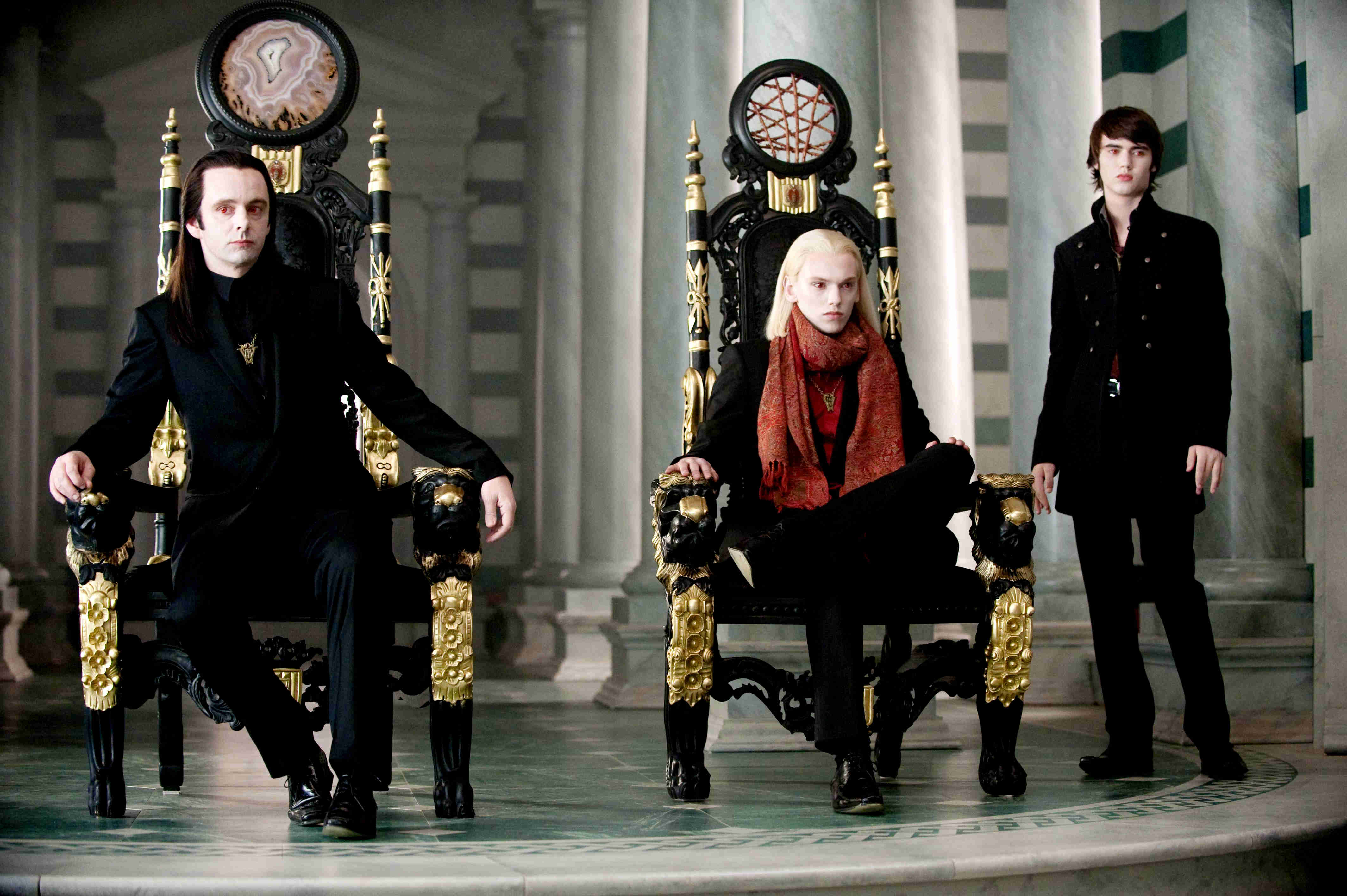 Michael Sheen, Jamie Campbell Bower and Cameron Bright in Summit Entertainment's The Twilight Saga's New Moon (2009)