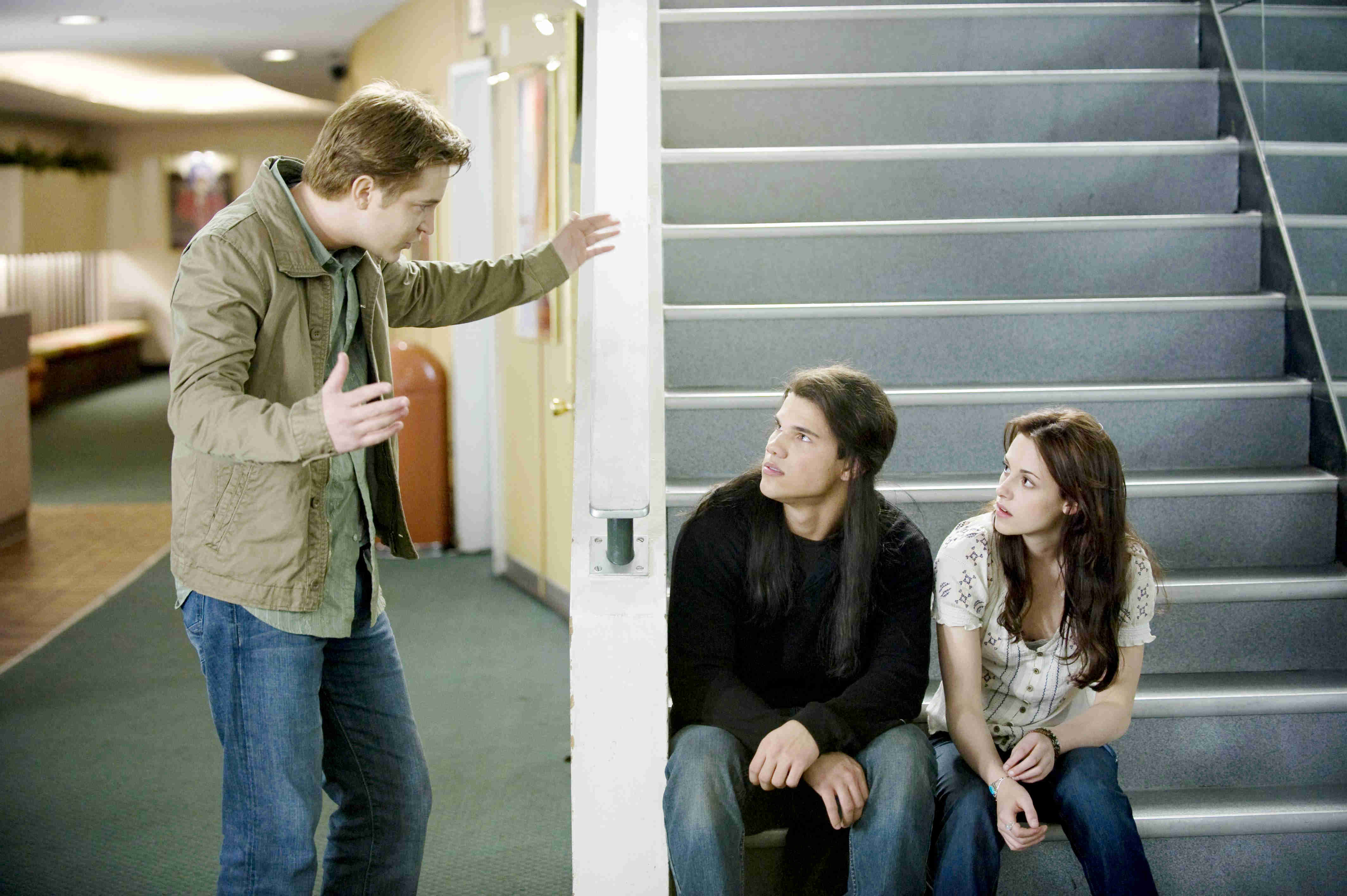 Michael Welch, Taylor Lautner and Kristen Stewart in Summit Entertainment's The Twilight Saga's New Moon (2009)