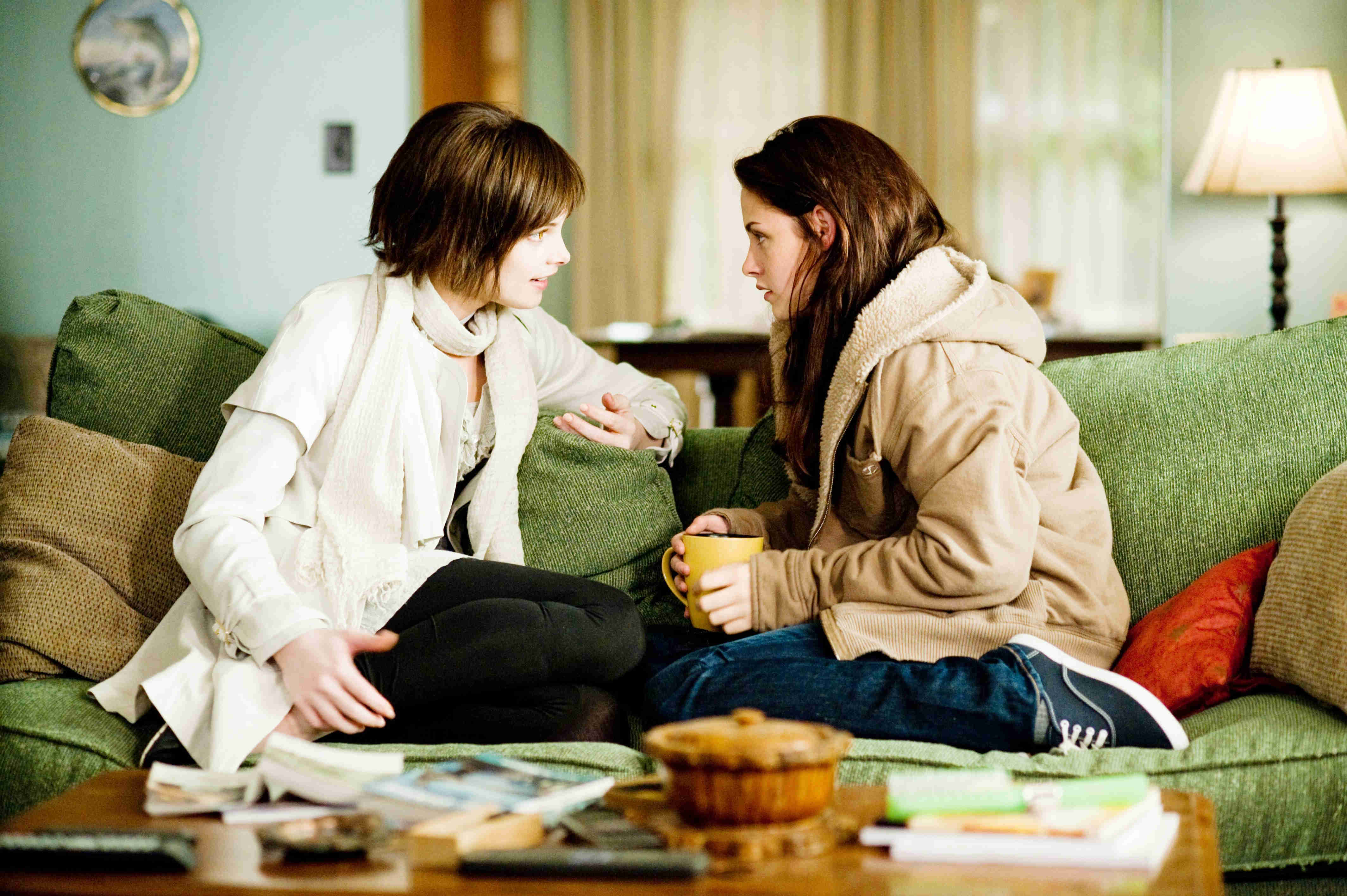 Ashley Greene stars as Alice Cullen and Kristen Stewart stars as Bella Swan in Summit Entertainment's The Twilight Saga's New Moon (2009)