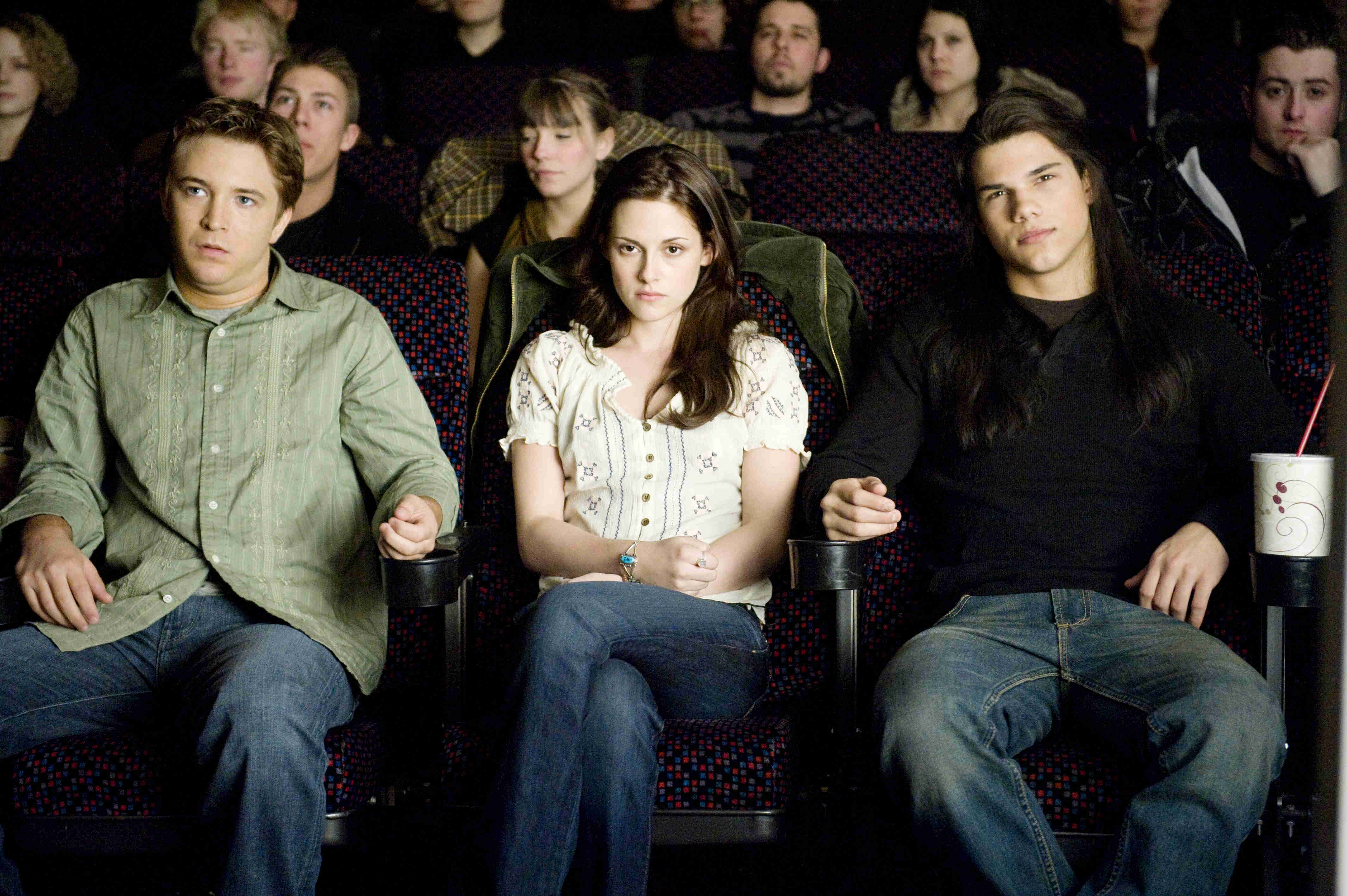 Michael Welch, Kristen Stewart and Taylor Lautner in Summit Entertainment's The Twilight Saga's New Moon (2009)