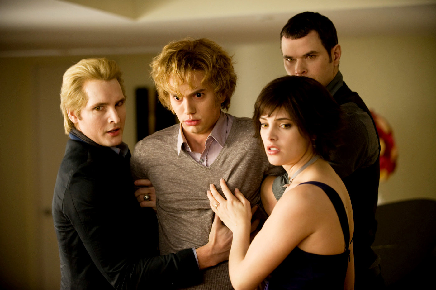 Peter Facinelli, Jackson Rathbone, Ashley Greene and Kellan Lutz in Summit Entertainment's The Twilight Saga's New Moon (2009)