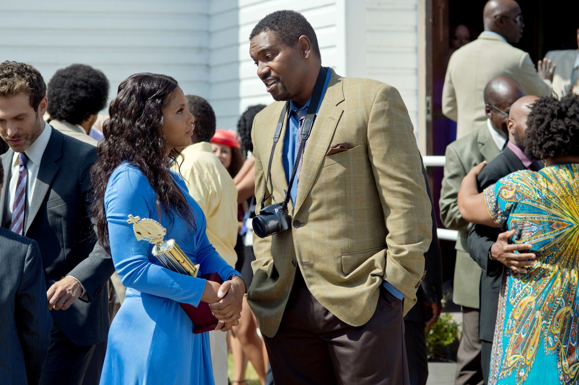 Toni Braxton (stars as Nina) and Mykelti Williamson in Lifetime's Twist of Faith (2013)