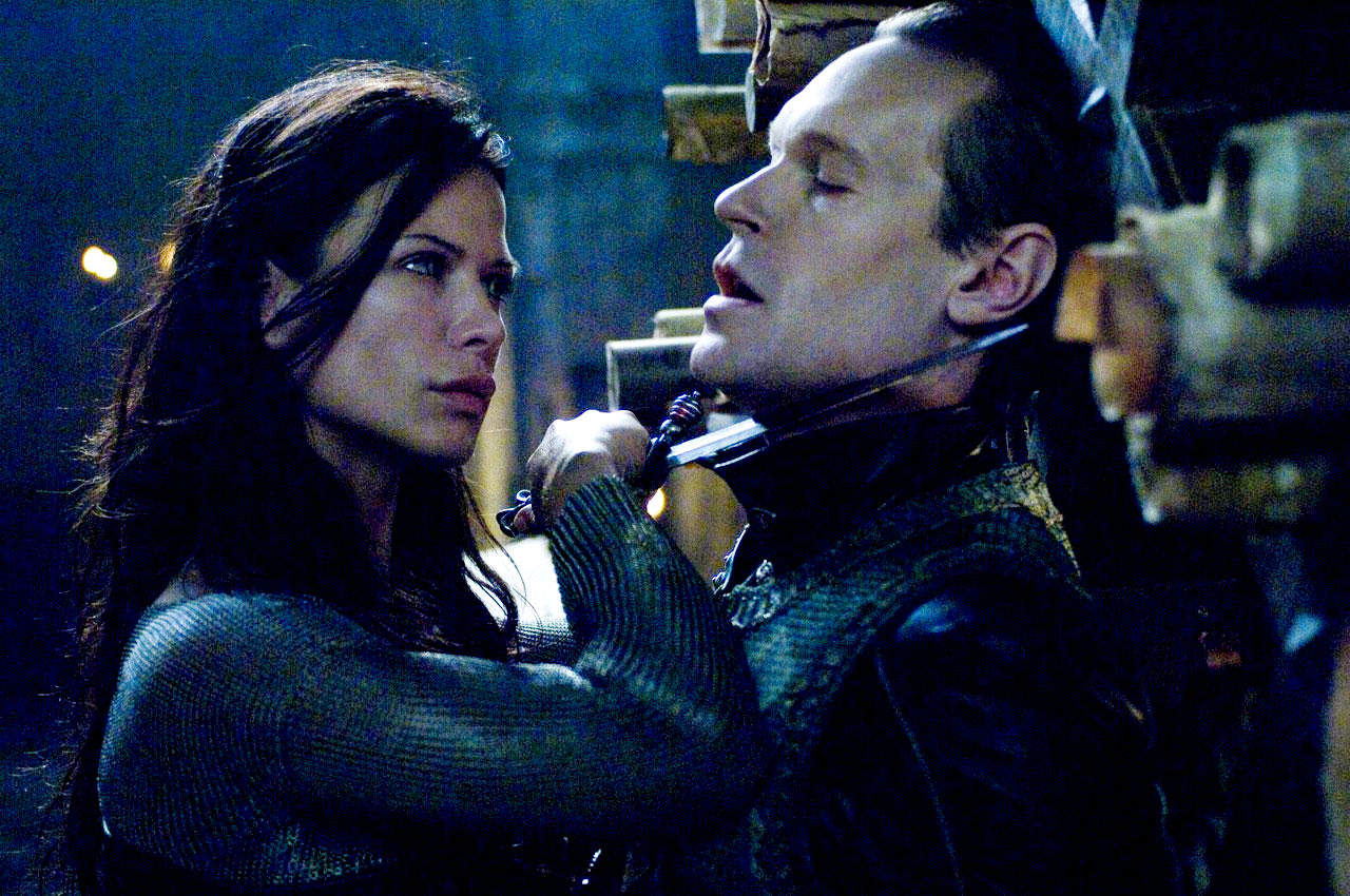 Rhona Mitra stars as Sonja and Steven Mackintosh stars as Andreas Tanis in Screen Gems' Underworld: Rise of the Lycans (2009)