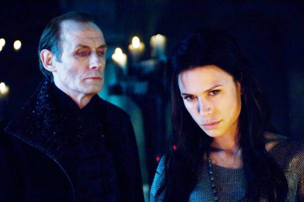 Bill Nighy stars as Viktor and Rhona Mitra stars as Sonja in Screen Gems' Underworld: Rise of the Lycans (2009)