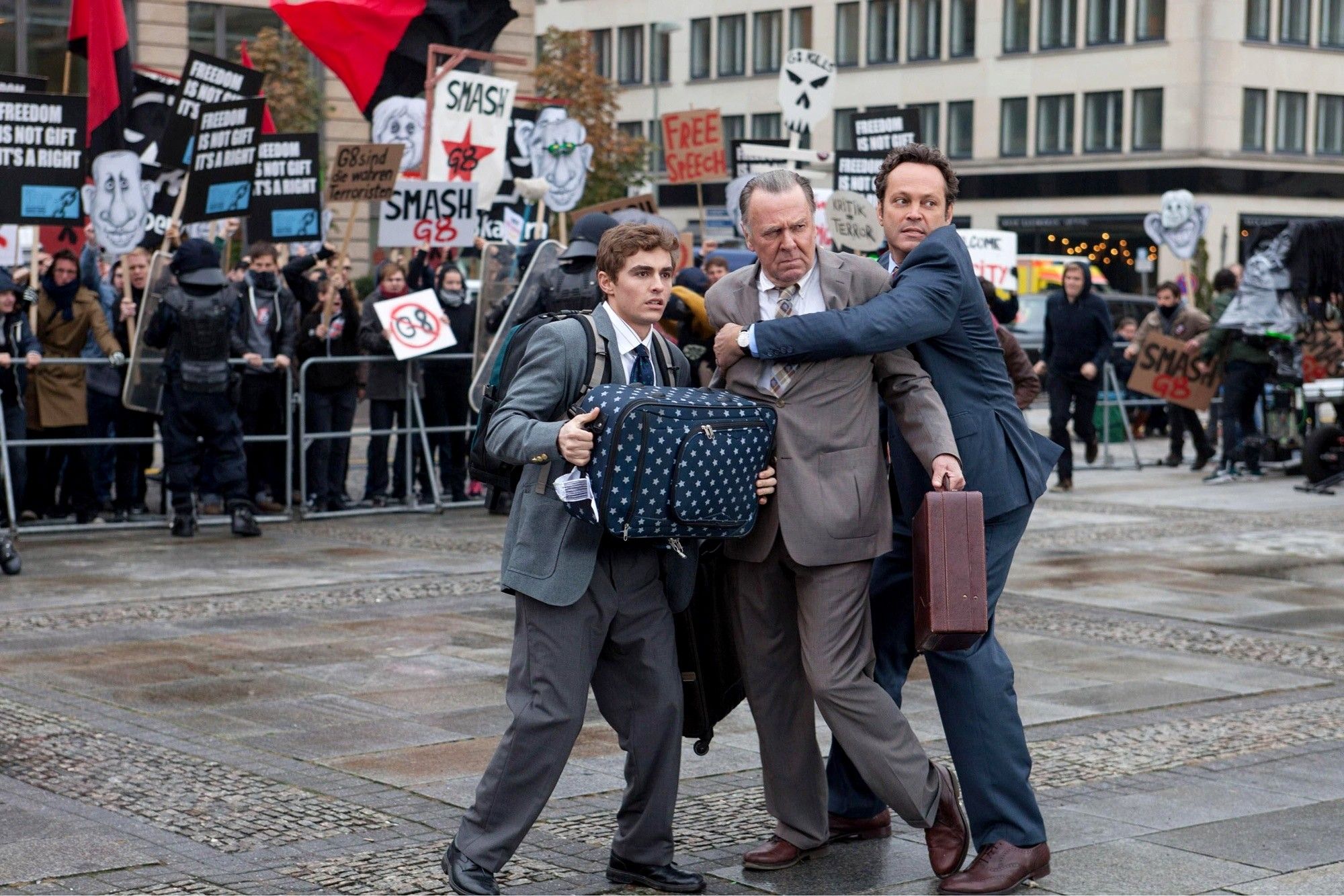 Dave Franco, Tom Wilkinson and Vince Vaughn in 20th Century Fox's Unfinished Business (2015)