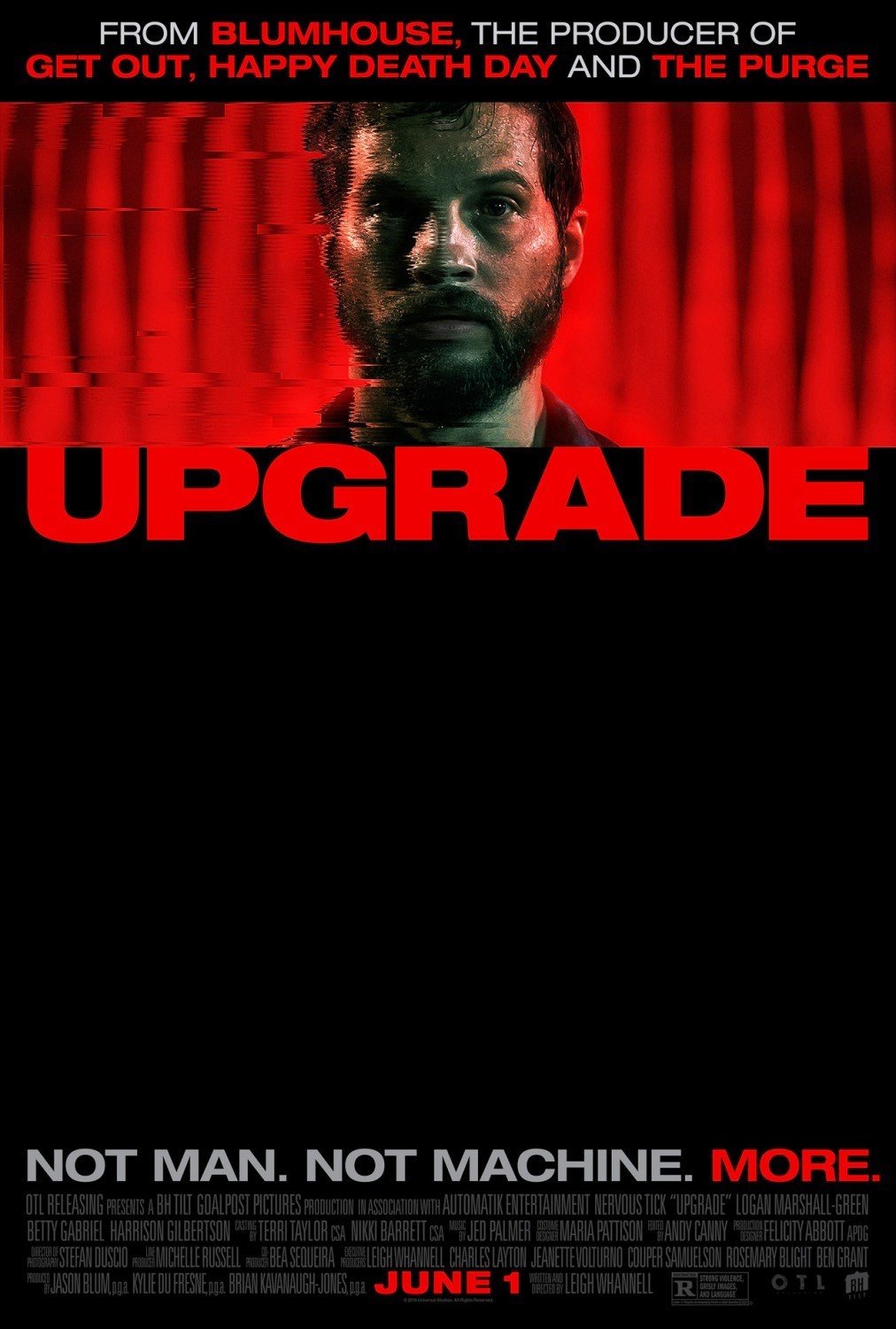 Poster of Blumhouse Productions' Upgrade (2018)