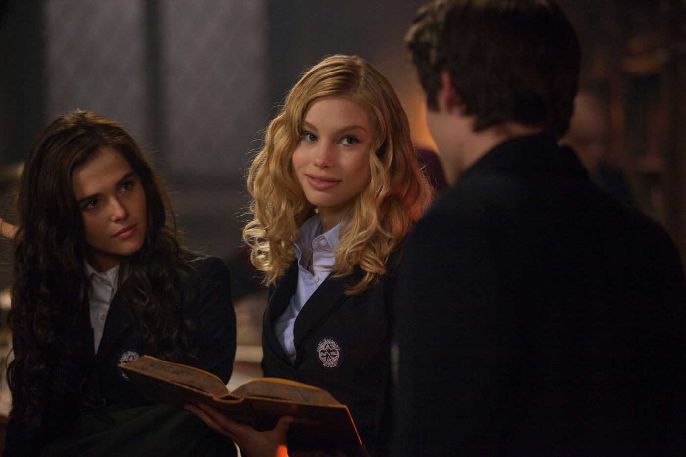 Zoey Deutch stars as Rose Hathaway and Lucy Fry stars as Lissa Dragomir in The Weinstein Company's Vampire Academy (2014)