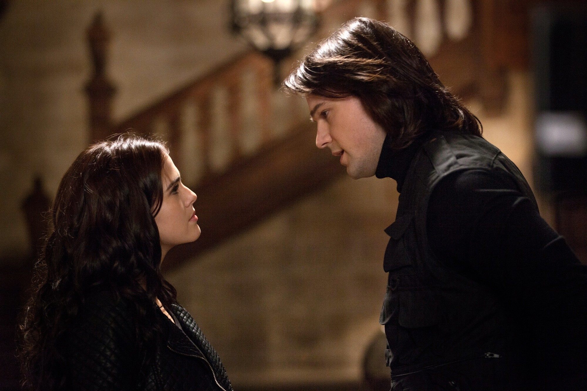 Zoey Deutch stars as Rose Hathaway and Danila Kozlovsky stars as Dimitri Belikov in The Weinstein Company's Vampire Academy (2014)