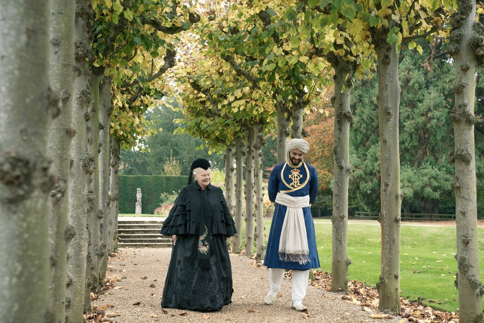 Judi Dench stars as Queen Victoria and Ali Fazal stars as Abdul Karim in Focus Features' Victoria & Abdul (2017)