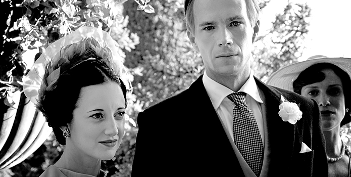 Andrea Riseborough stars as Wallis and James D'Arcy stars as King Edward VIII in The Weinstein Company's W.E. (2012)