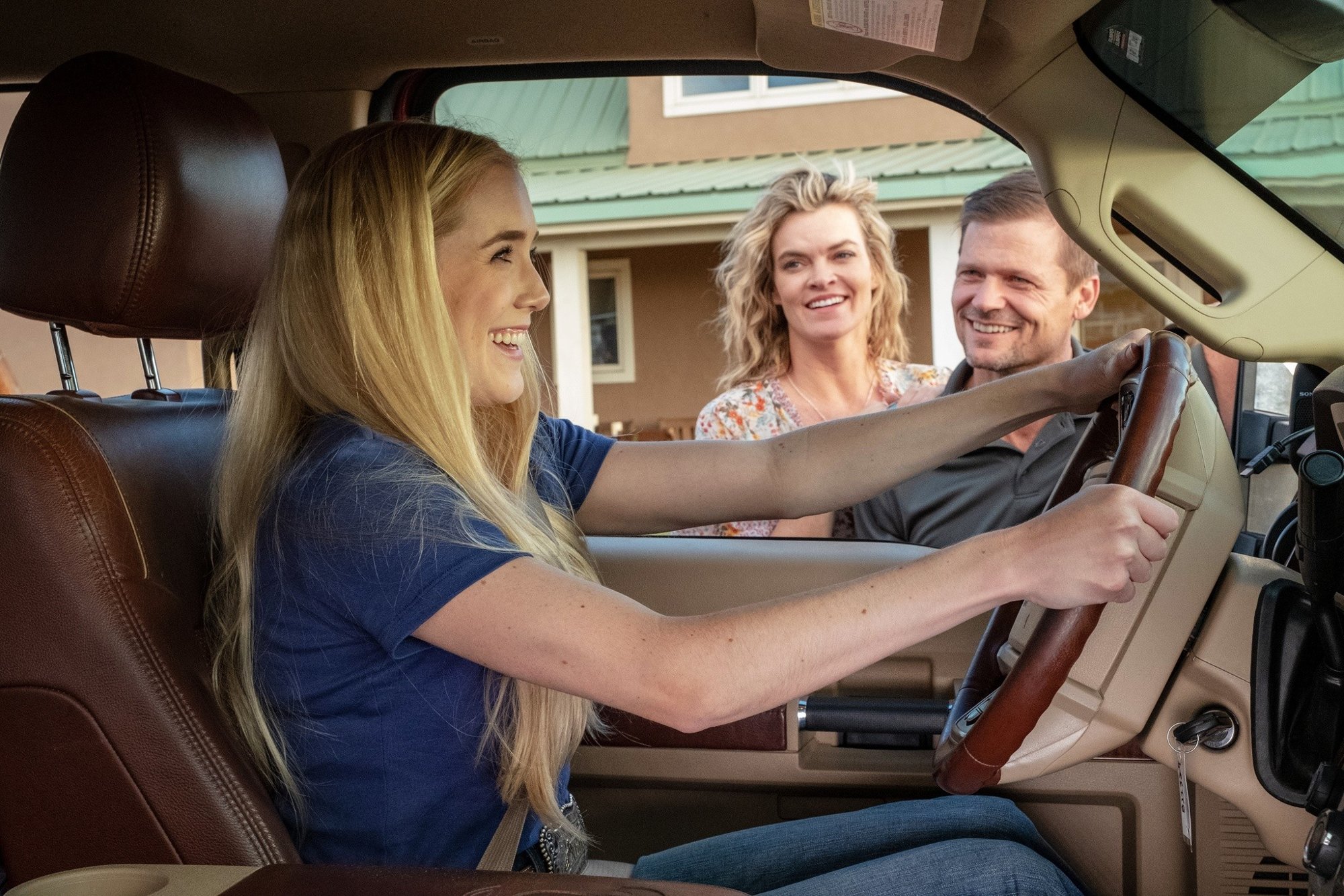 Spencer Locke, Missi Pyle and Bailey Chase in Netflix's Walk. Ride. Rodeo. (2019)