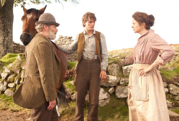 Peter Mullan, Jeremy Irvine and Emily Watson in DreamWorks Pictures' War Horse (2011)