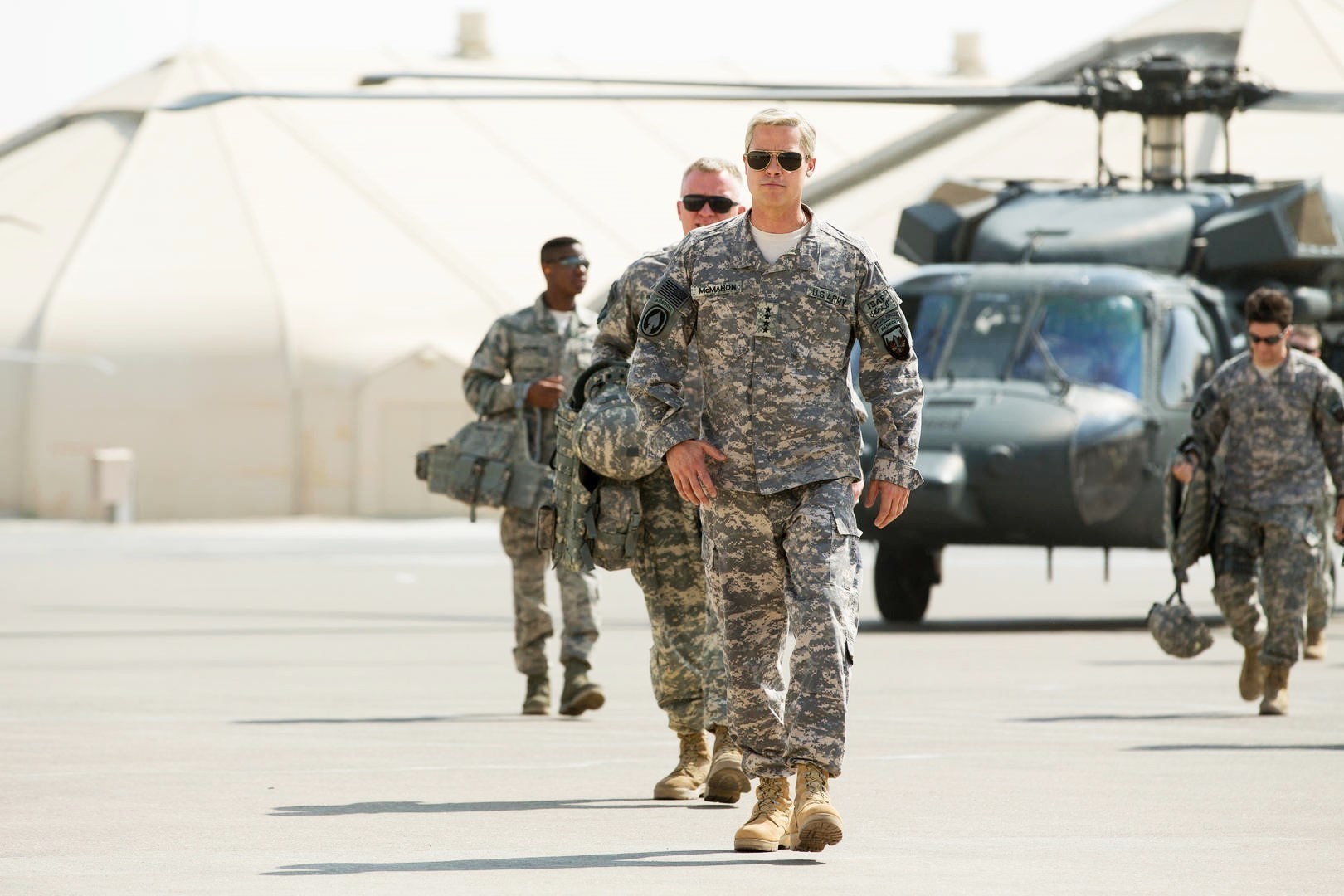 Brad Pitt stars as Gen. Stanley A. McChrystal in Netflix's War Machine (2017)