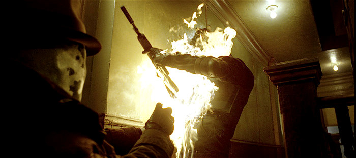 Jackie Earle Haley stars as Walter Kovacs, aka Rorschach in Warner Bros Films' Watchmen (2009).