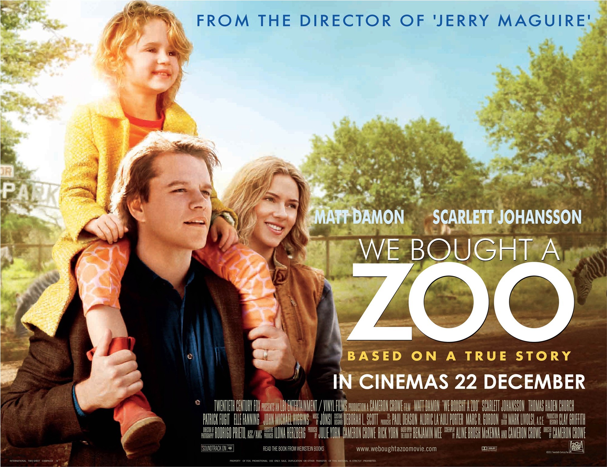 Poster of 20th Century Fox's We Bought a Zoo (2011)