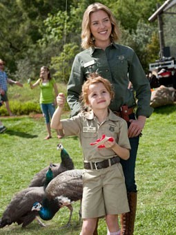 Scarlett Johansson stars as Kelly Foster and Maggie Elizabeth Jones stars as Rosie Mee in 20th Century Fox's We Bought a Zoo (2011)