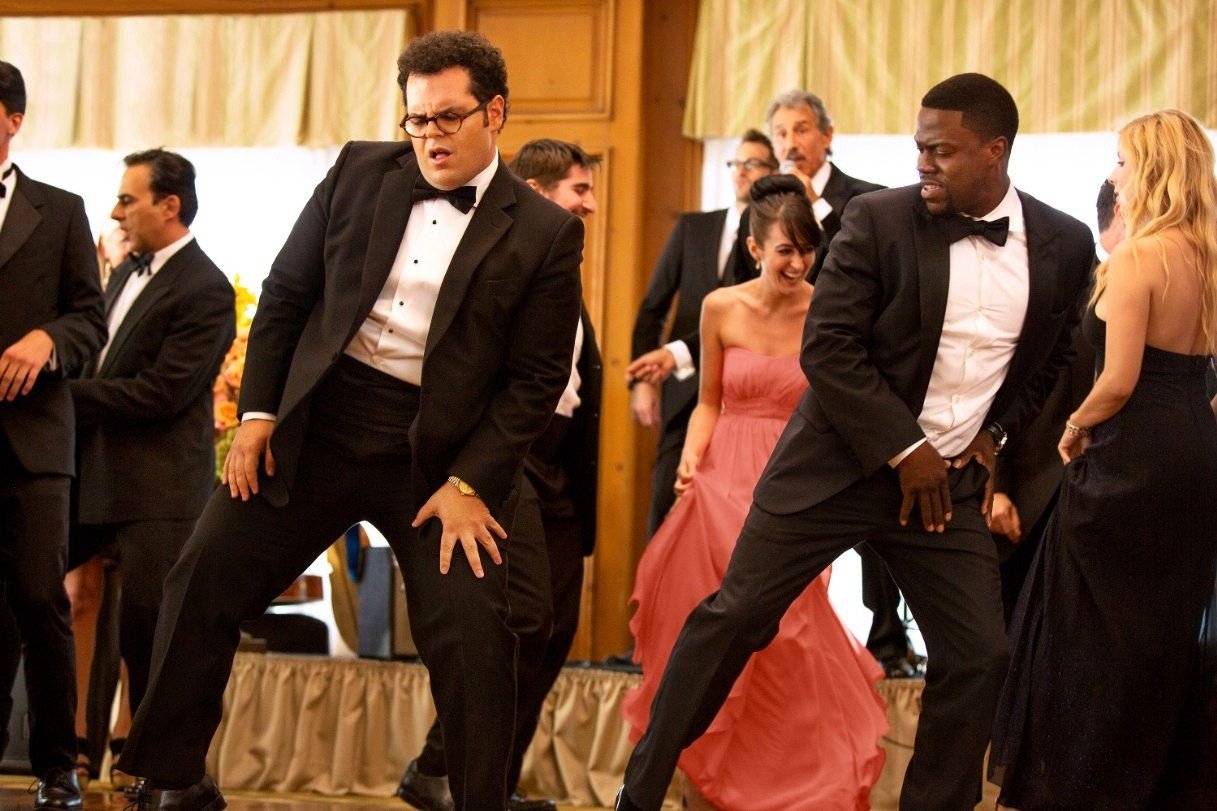 Josh Gad stars as Doug Harris and Kevin Hart stars as Jimmy Callahan/Bic in Screen Gems' The Wedding Ringer (2015). Photo credit by Matt Kennedy.