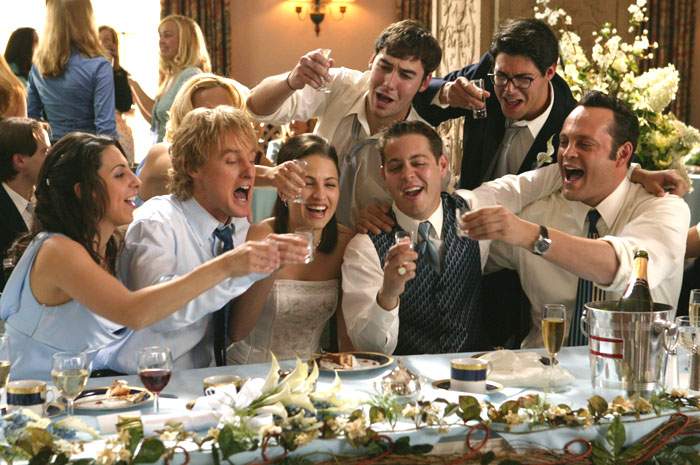 Owen Wilson and Vince Vaughn in New Line Cinema's Wedding Crashers (2005)