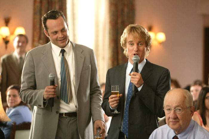 Vince Vaughn and Owen Wilson in New Line Cinema's Wedding Crashers (2005)