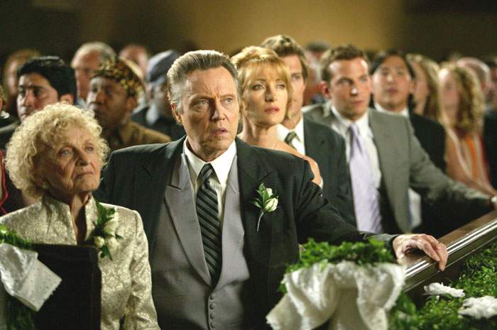 Ellen Albertini Dow, Christopher Walken and Jane Seymour in New Line Cinema's Wedding Crashers (2005)