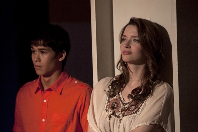 Booboo Stewart stars as Nick Young and Talulah Riley stars as Ms. Lee in Wolfe Video's White Frog (2013)