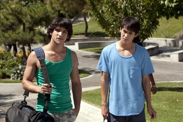 Tyler Posey stars as Doug and Booboo Stewart stars as Nick Young in Wolfe Video's White Frog (2013)