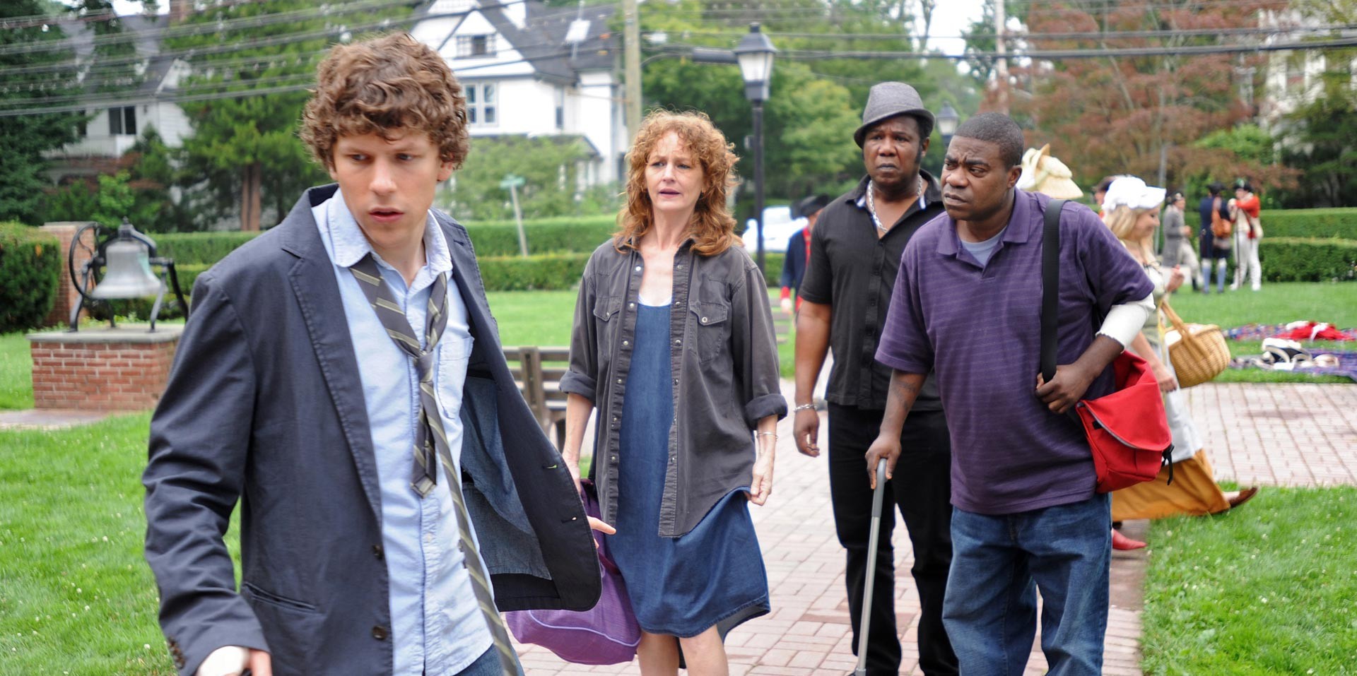 Jesse Eisenberg, Melissa Leo, Isiah Whitlock Jr. and Tracy Morgan in IFC Films' Why Stop Now (2012)