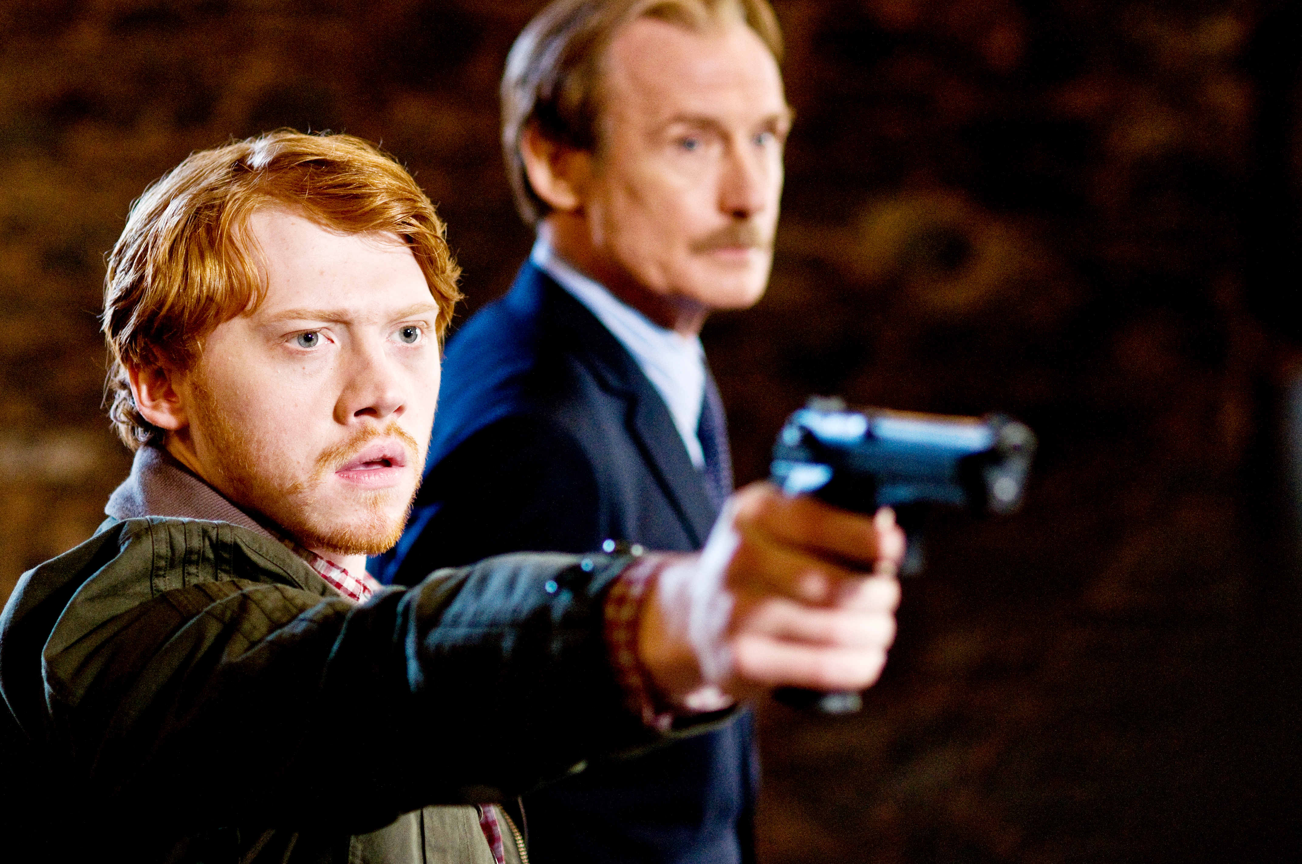 Rupert Grint stars as Tony and Bill Nighy stars as Victor Maynard in Freestyle Releasing's Wild Target (2010)