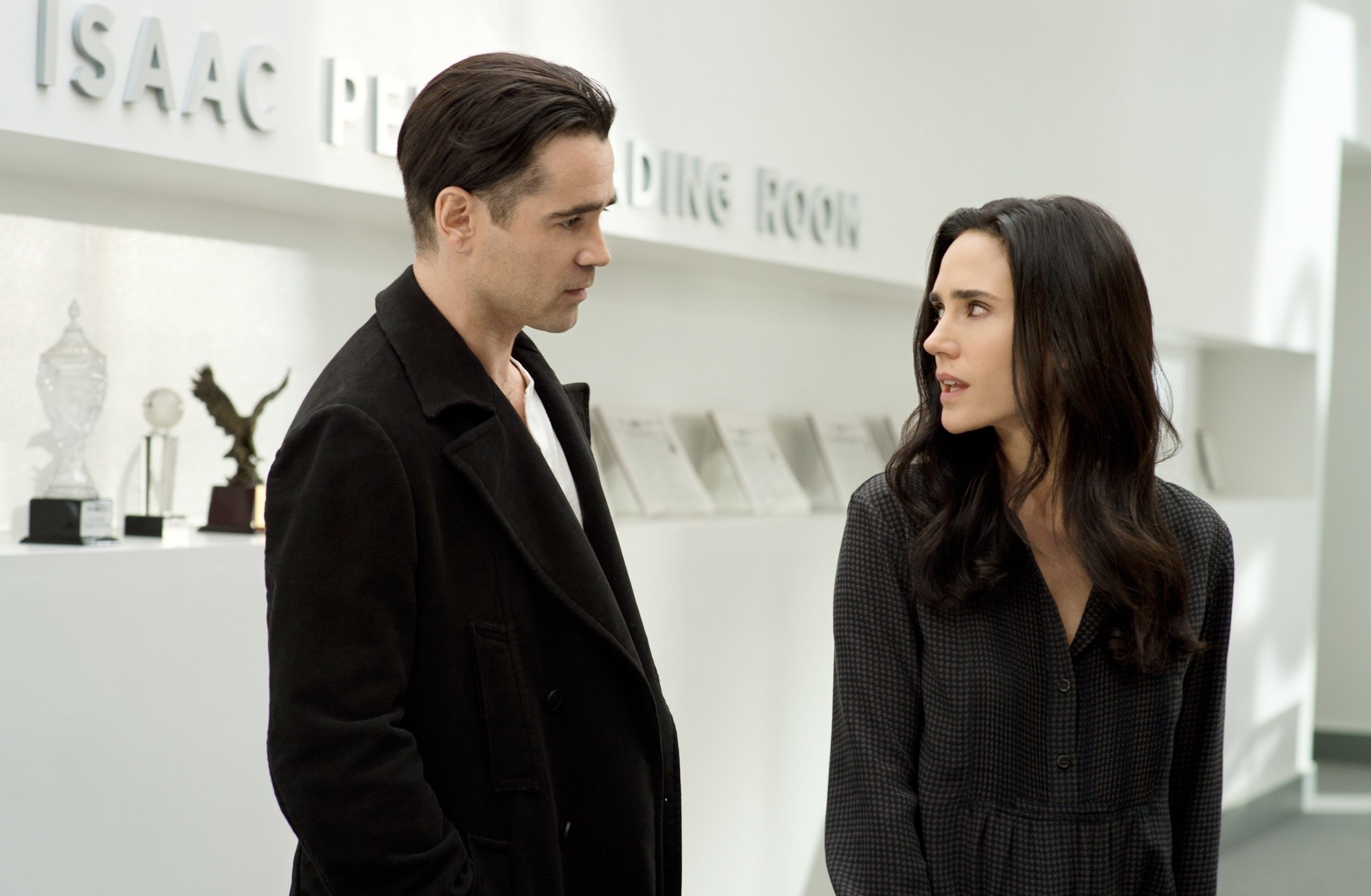 Colin Farrell stars as Peter Lake and Jennifer Connelly stars as Virginia Gamely in Warner Bros. Pictures' Winter's Tale (2014)