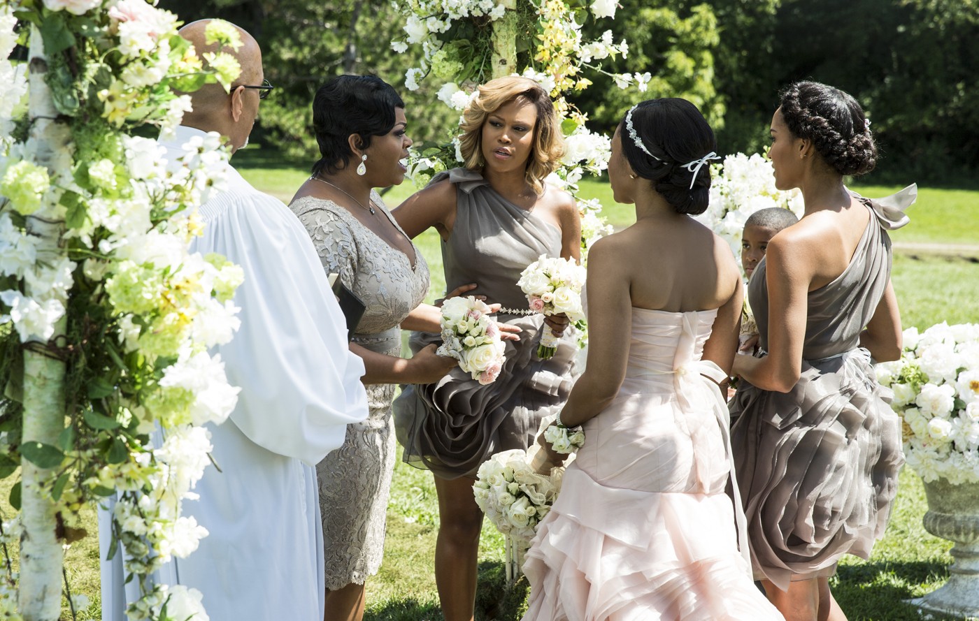Jill Scott, Eve Jeffers Cooper, Brooklyn Sudano and Regina Hall in Lifetime's With This Ring (2015). Photo credit by Bob Mahoney.