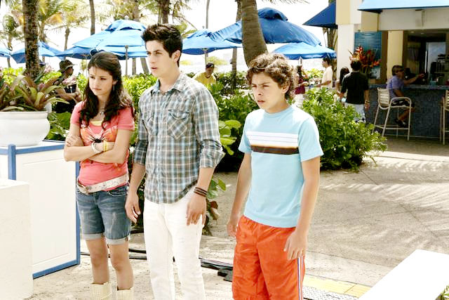 Selena Gomez, David Henrie and Jake T. Austin in Disney Channel's Wizards of Waverly Place: The Movie (2009)
