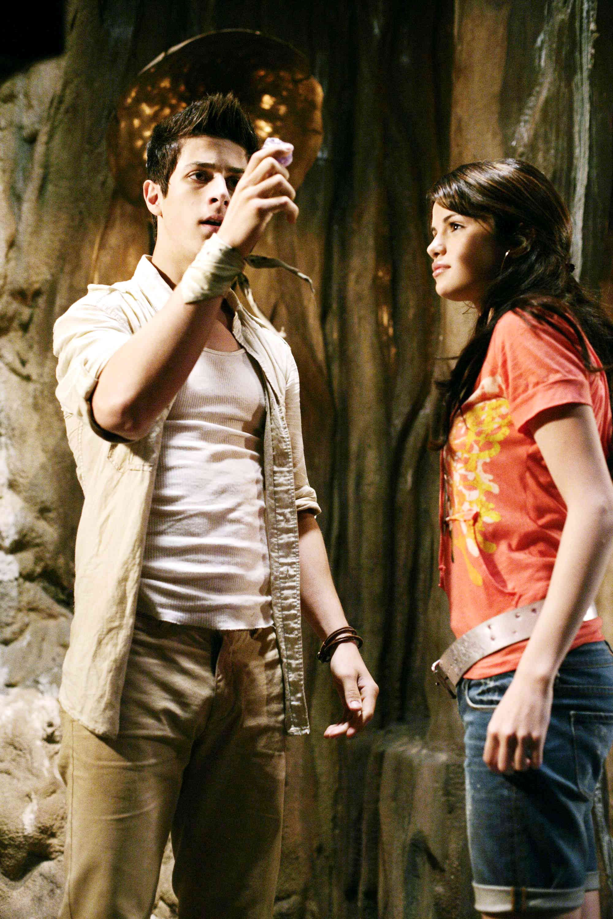 David Henrie stars as Justin Russo and Selena Gomez stars as Alex Russo in Disney Channel's Wizards of Waverly Place: The Movie (2009)