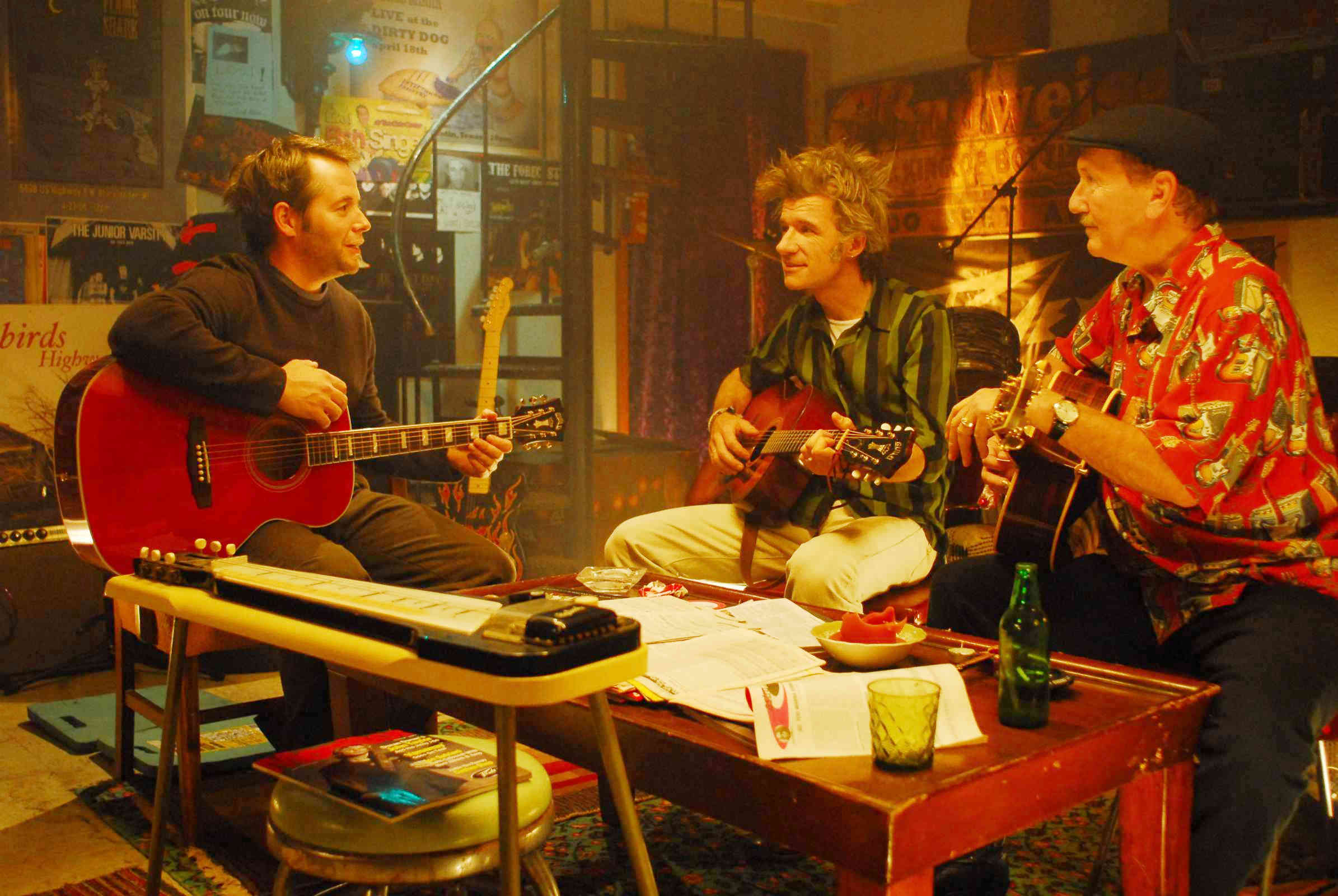 Matthew Broderick, Dan Zanes and James Burton in Magnolia Pictures' Wonderful World (2010)