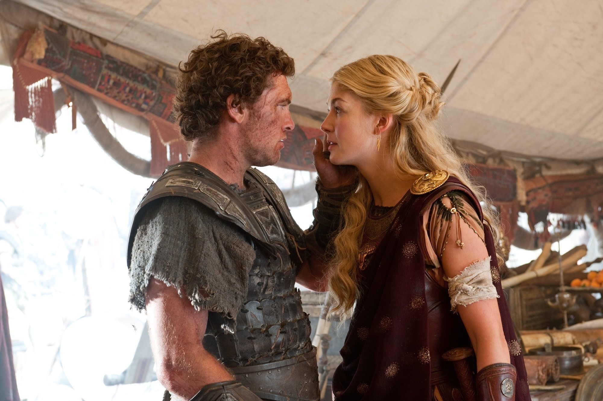Sam Worthington stars as Perseus and Rosamund Pike stars as Andromeda in Warner Bros. Pictures' Wrath of the Titans (2012). Photo credit by Jay Maidment.