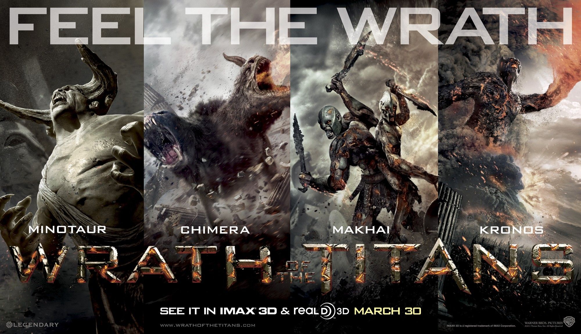 Poster of Warner Bros. Pictures' Wrath of the Titans (2012)