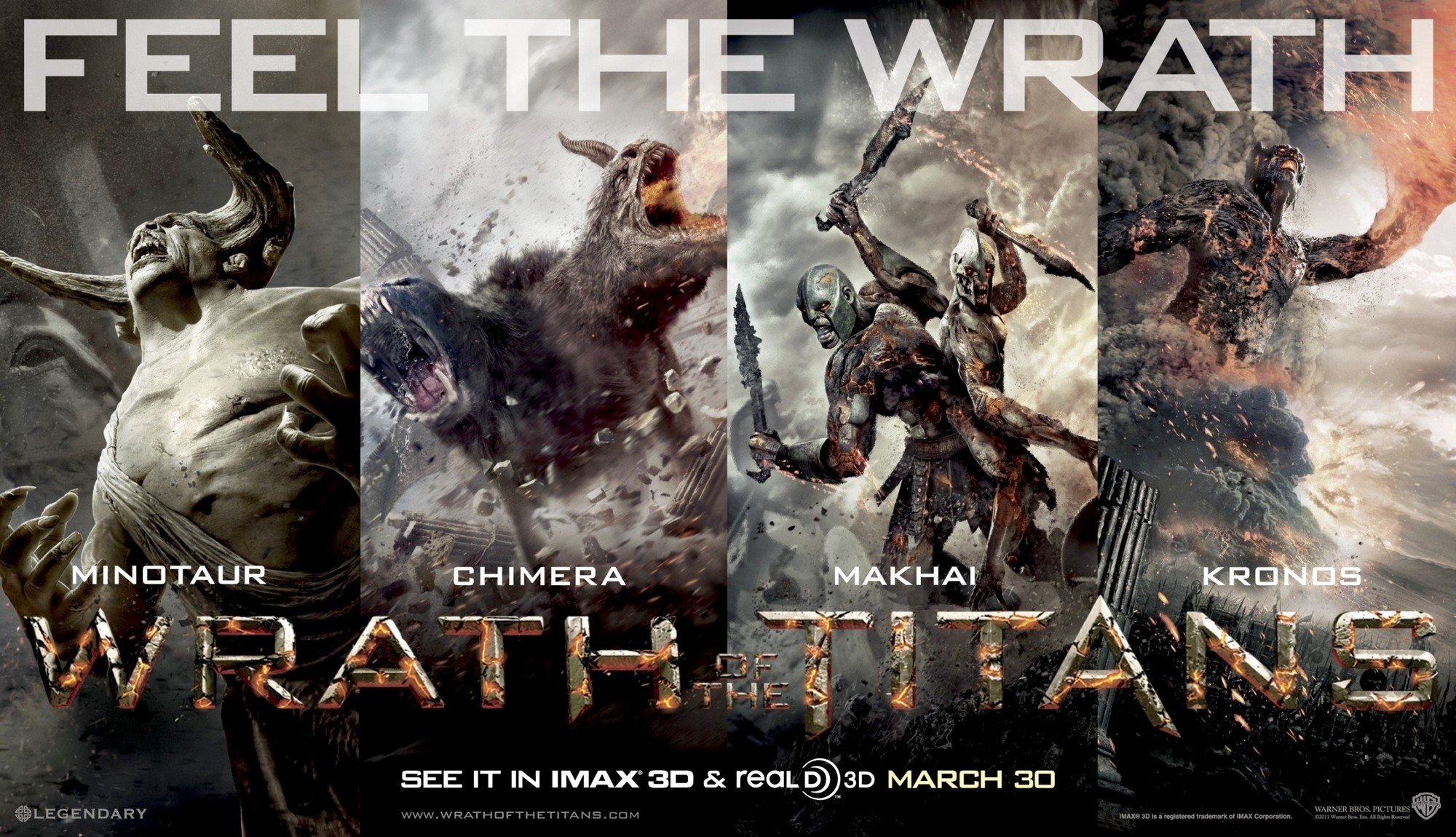 Poster of Warner Bros. Pictures' Wrath of the Titans (2012)