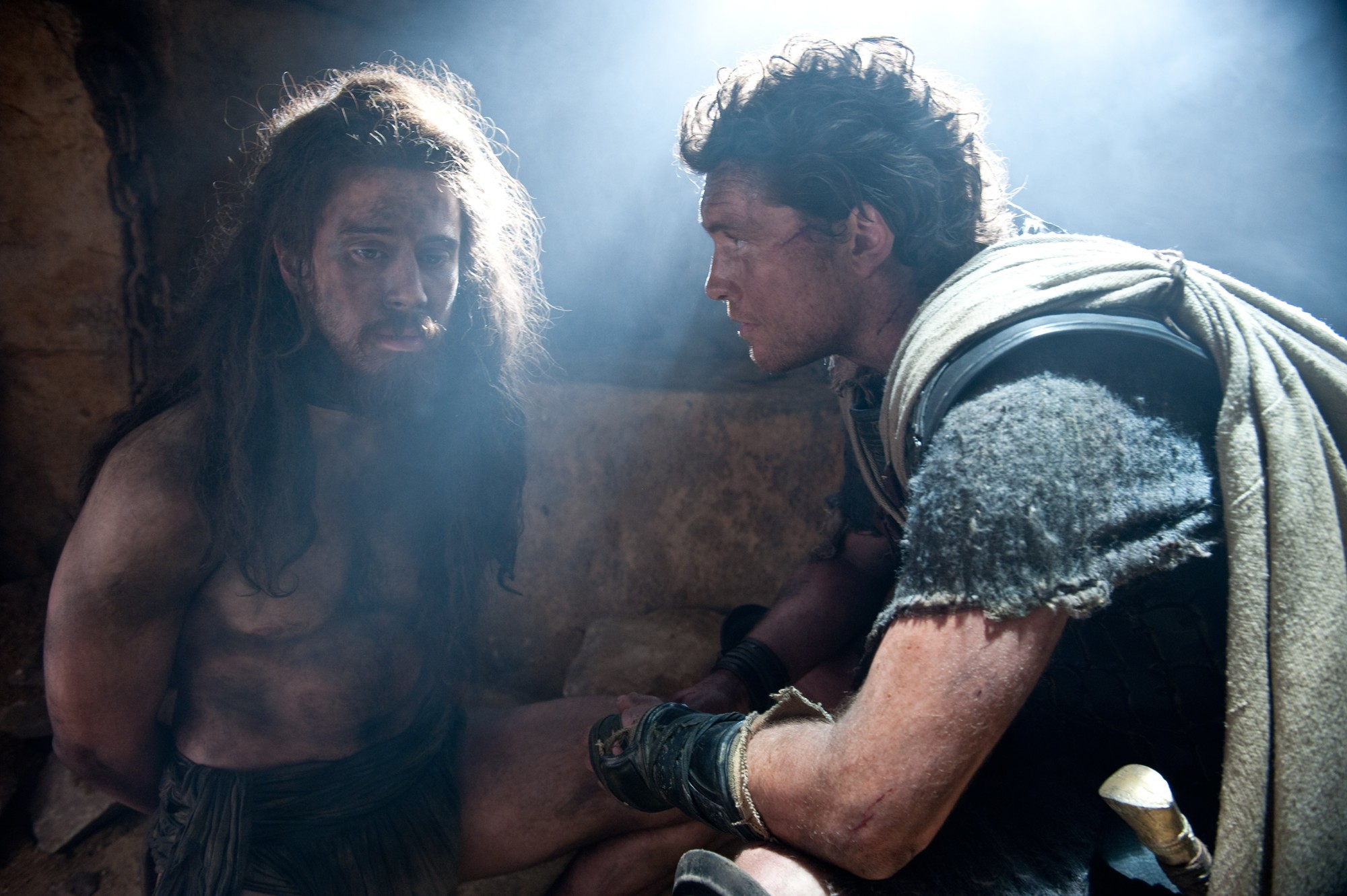 Toby Kebbell stars as Agenor and Sam Worthington stars as Perseus in Warner Bros. Pictures' Wrath of the Titans (2012). Photo credit by Jay Maidment.