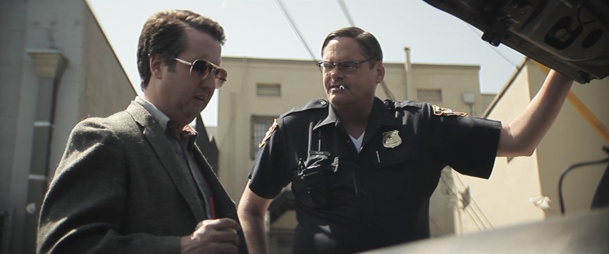 Steve Little stars as Sunshine and Mark Burnham stars as Duke in IFC Midnight's Wrong Cops (2013)