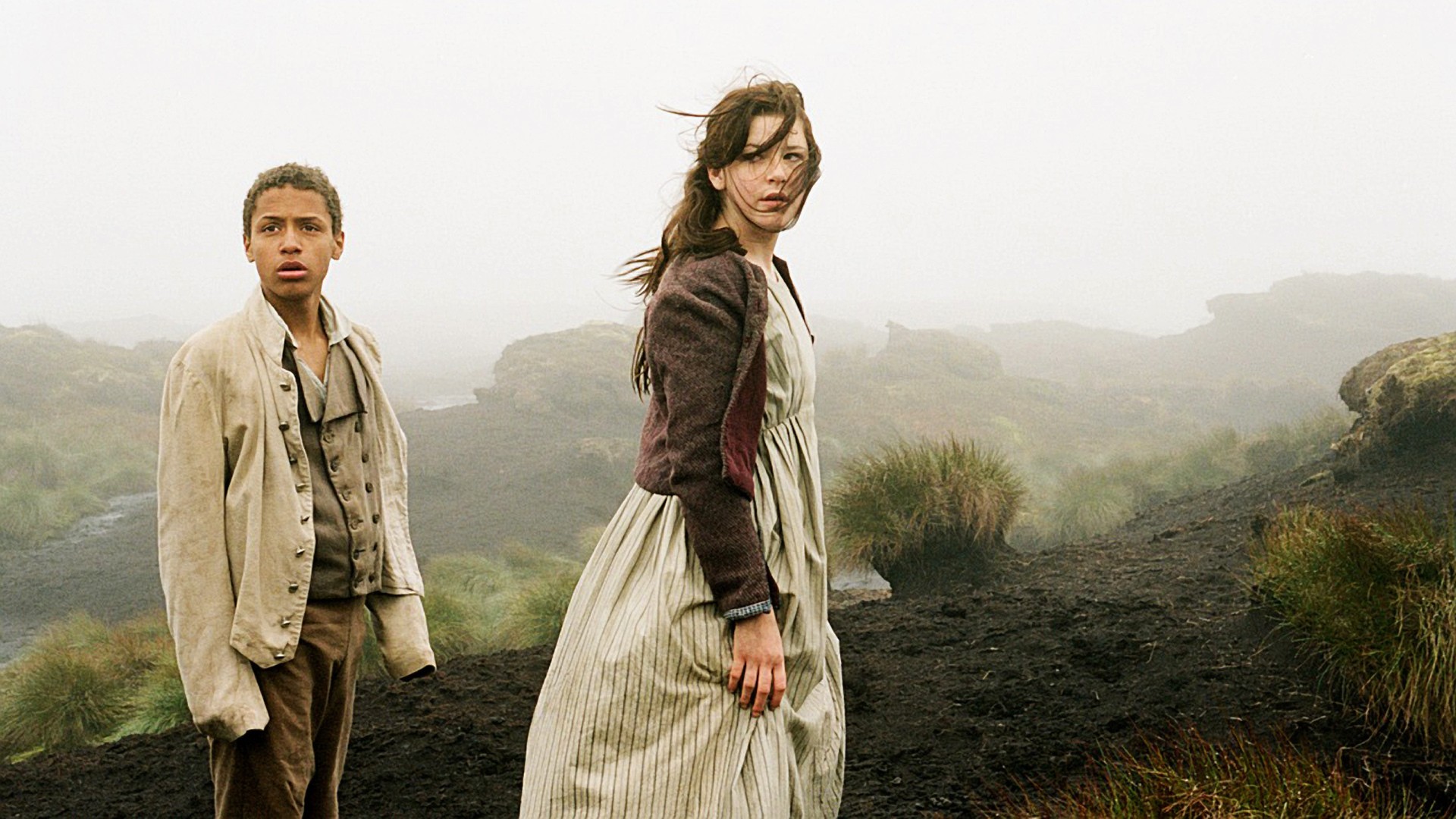 Solomon Glave stars as Young Heathcliff and Shannon Beer stars as Young Catherine Earnshaw in Oscilloscope Laboratories' Wuthering Heights (2012)