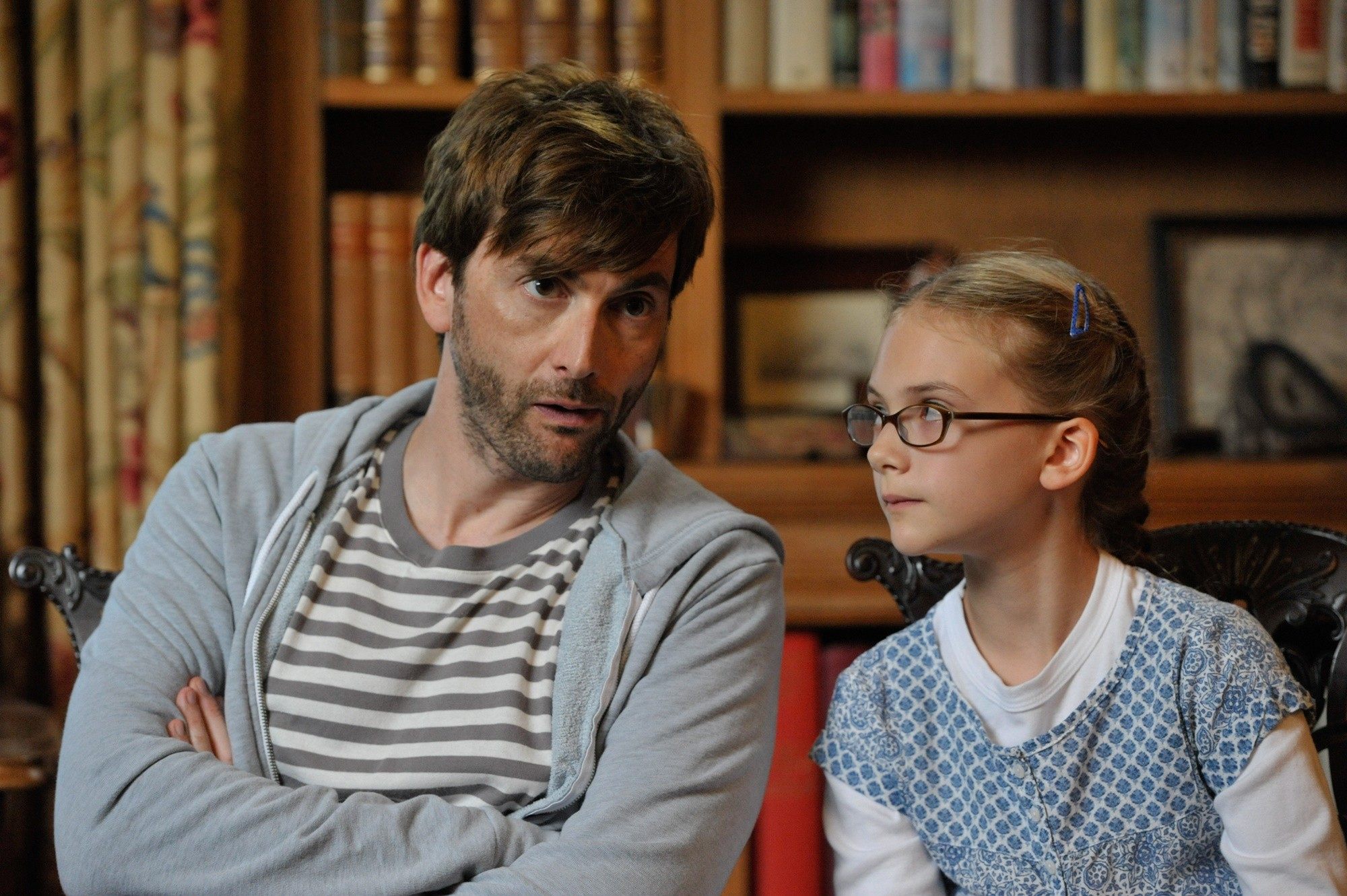 David Tennant stars as Doug and Emilia Jones stars as Lottie in Lionsgate Films' What We Did on Our Holiday (2015)