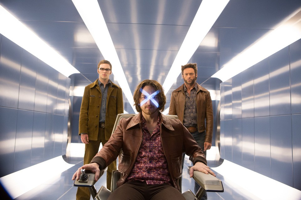 Nicholas Hoult, James McAvoy and Hugh Jackman in 20th Century Fox's X-Men: Days of Future Past (2014)